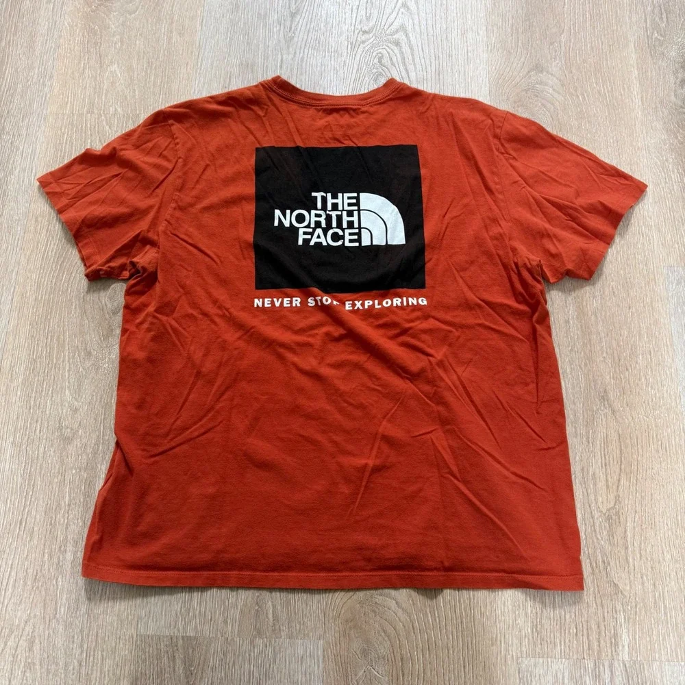 The North Face Graphic‎ and Pocket T-Shirt Bundle Mens XL Orange Beige Cotton
